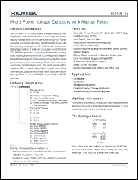 Click here to download RT9816G-49CY Datasheet