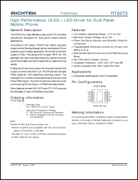 Click here to download RT9273GQV Datasheet