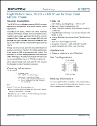 Click here to download RT9273PQV Datasheet