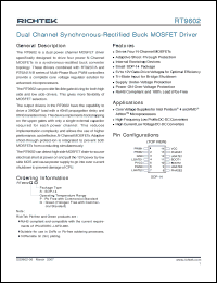 Click here to download RT9602GS Datasheet