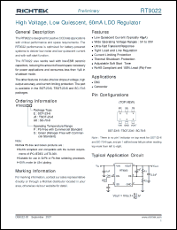 Click here to download RT9022GE Datasheet