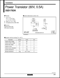 Click here to download 2SD1782K Datasheet
