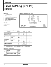 Click here to download 2SK2463 Datasheet