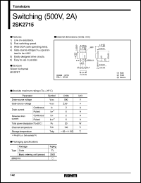 Click here to download 2SK2715 Datasheet