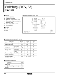 Click here to download 2SK2887 Datasheet