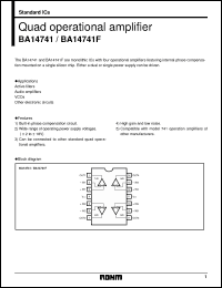 Click here to download BA14741F Datasheet