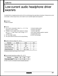 Click here to download BA3575FS Datasheet