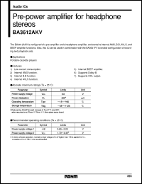 Click here to download BA3612AKV Datasheet