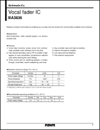 Click here to download BA3836 Datasheet