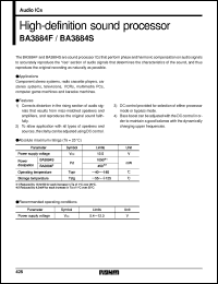 Click here to download BA3884S Datasheet