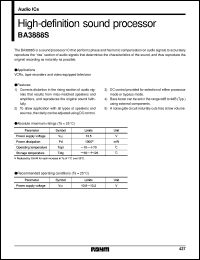 Click here to download BA3888S Datasheet