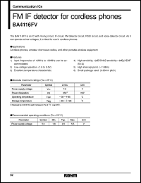 Click here to download BA4116FV Datasheet