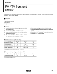 Click here to download BA4425F Datasheet