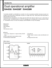 5 x ba4558 operatinsverstärker for audio applications Rohm dip-8 5pcs 