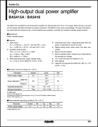 Click here to download BA5416 Datasheet