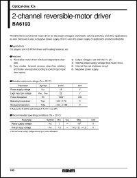 Click here to download BA6193 Datasheet
