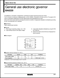 Click here to download BA6220 Datasheet