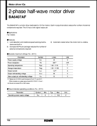 Click here to download BA6407AF Datasheet