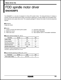 Click here to download BA6492BFS Datasheet