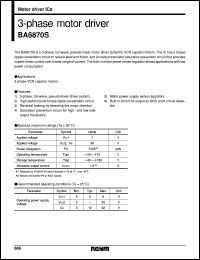 Click here to download BA6870S Datasheet