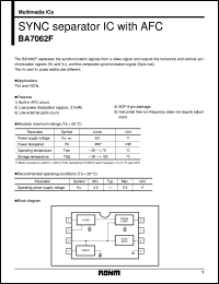 Click here to download BA7062F Datasheet