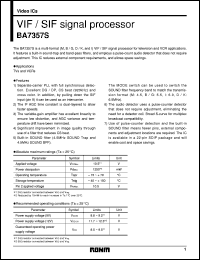 Click here to download BA7357S Datasheet