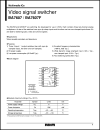 Click here to download BA7607F Datasheet