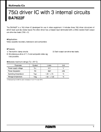 Click here to download BA7622F Datasheet
