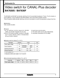 Click here to download BA7630S Datasheet