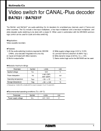 Click here to download BA7631F Datasheet