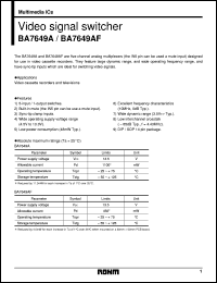 Click here to download BA7649AF Datasheet