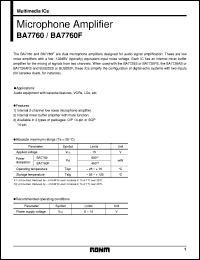 Click here to download BA7760F Datasheet