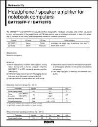 Click here to download BA7787FS Datasheet