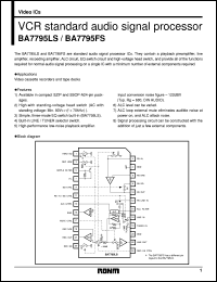 Click here to download BA7795 Datasheet