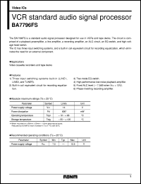 Click here to download BA7796 Datasheet