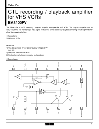 Click here to download BA8400FV Datasheet