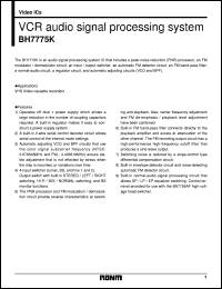 Click here to download BH7775K Datasheet