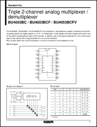 Click here to download BU4053BCFV Datasheet