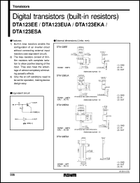 Click here to download DTA123ESA Datasheet