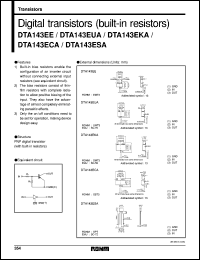 Click here to download DTA143EUA Datasheet