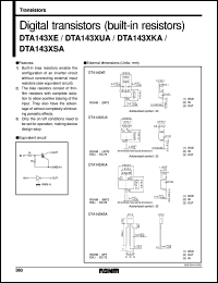 Click here to download DTA143XE Datasheet