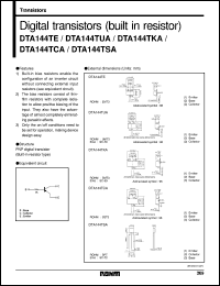 Click here to download DTA144TCA Datasheet
