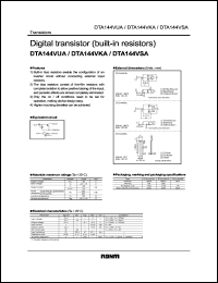 Click here to download DTA144VKA Datasheet