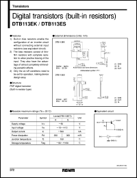Click here to download DTB113ES Datasheet