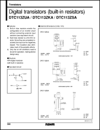 Click here to download DTC113ZSA Datasheet