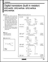 Click here to download DTC144TE Datasheet