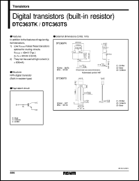 Click here to download DTC363TK Datasheet