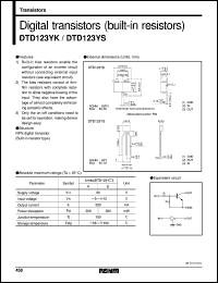 Click here to download DTD123YS Datasheet