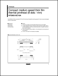 Click here to download KF2003-GC10 Datasheet