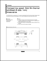 Click here to download KF2003-GE10A Datasheet
